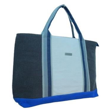 Imagem de Bolsa De Lona Tricolor Zup Cor Cinza