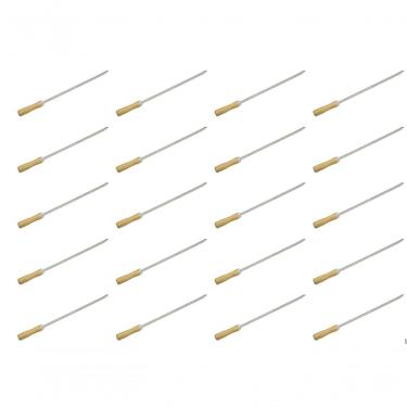 Imagem de 20 Mini Espeto Churrasco Coraçao Inox 39 Cm Churrasquinho