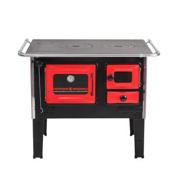 Imagem de Fogão A Lenha Lado Esquerdo Prime N 2 Vermelho Hidro