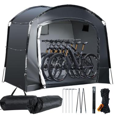 Imagem de FACULX Barracas Para Armazenamento De Bicicletas, À Prova D'Água, Barraca Bicicletas 7,22 X 4,92 Pés, Abrigo Externo Com Bolsa Transporte Motocicleta, Ferramentas Jardim, Atividades - G