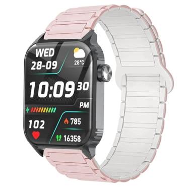 Imagem de Pulseira esportiva de silicone de liberação rápida compatível com relógios inteligentes TRAUSI TG08 4.6 cm HD (rosa, pulseira de tamanho de 22 mm)