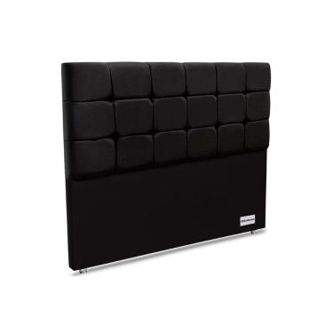 Imagem de Cabeceira Cama Box Estofada Piave Veluto Queen - Suede Preto - Ortobom