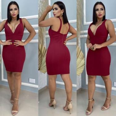 Imagem de Vestido Bandagem com Bojo - Decreto Fashion, Vermelho, P