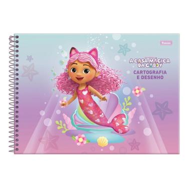 Imagem de Caderno Cartográfia 80Fls A Casa Mágica Da Gabby Rosa Foroni