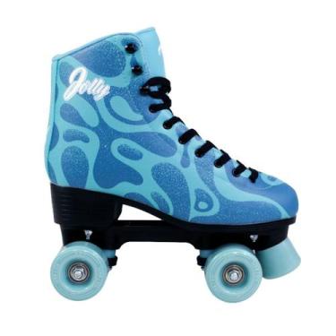 Imagem de Patins Quad Traxart Jolly Azul V3 - 58mm x 32mm ABEC-7, # 5 = 36/37