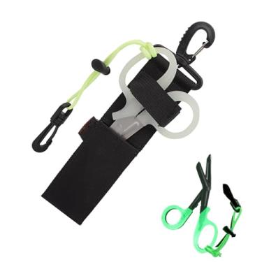 Imagem de Rrlihjgu Tesoura De Trauma,Tesoura De Bandagem Em Aço Inoxidável | Tesoura Luminosa Portátil com Coldre para Utilização em Ambiente Exterior Pesca Mergulho Hospitais Clínicas e Ambulâncias