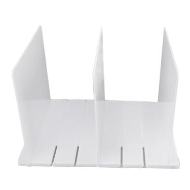 Imagem de Prateleira Divisor Titular Plastic Closet Organizer Fácil Montagem Moderna Solução De Armazenamento para Bolsa Livros Louça ABS Material Conjunto de 4 5 ou 6 peças (3 quadro de divisores)