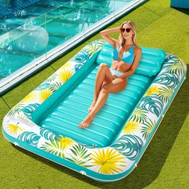 Imagem de Piscina de bronzeamento Panadajoy para adultos com porta-copos e trave