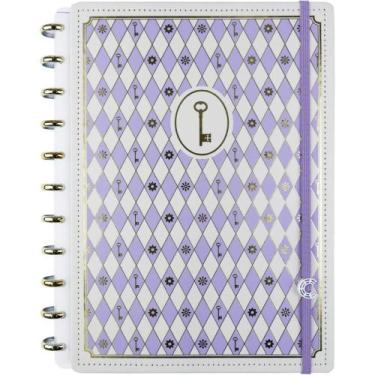 Imagem de Caderno Inteligente Grande ISA Akkari Purple KEY 80 Folhas