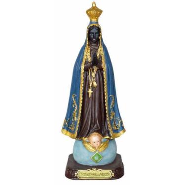 Imagem de Santa Imagem Nossa Senhora Aparecida Resina 20,5cm - Gici Decor