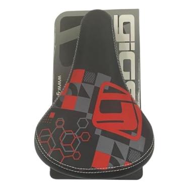 Imagem de Banco de Bicicleta para Freeride Gios Viking, BMX e Manobras, Design Geométrico, Múltiplas Cores (Vermelho)