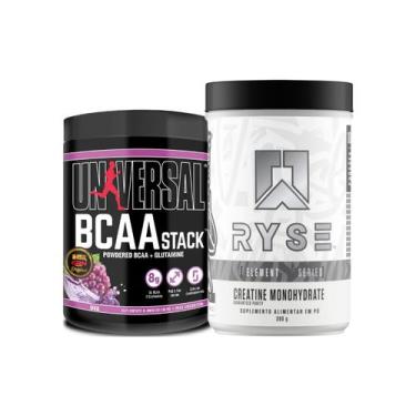 Imagem de Kit Creatina Monohidratada 300g Ryse Supps + BCAA Stack 250g Universal