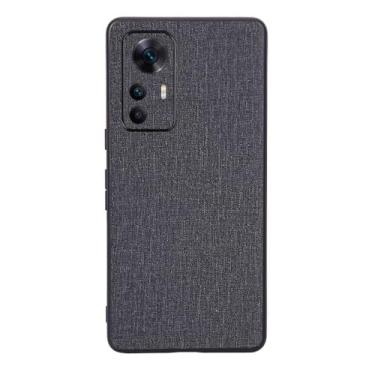 Imagem de Capas Compatível com Xiaomi Redmi K50 Ultra,Design de padrão de tela,Pproteção completa de 360°,Pplástico macio,Proteção contra queda-Black
