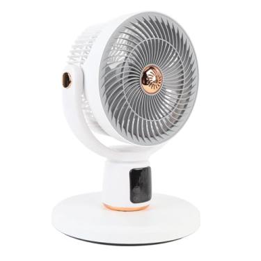 Imagem de Bewinner Fan que Oscilam Em pé de Pedestal USB Recarregável, 360 ° Circulação de Ar Rápida e Controle Remoto, Timer de 12h 12 Ventiladores de Pedestal Com Altura Ajustável para