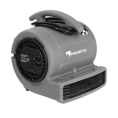 Imagem de MOUNTO 1/4hp 1000CFM 2 velocidades Air Mover tapete secador ventilador de refrigeração (cinza)