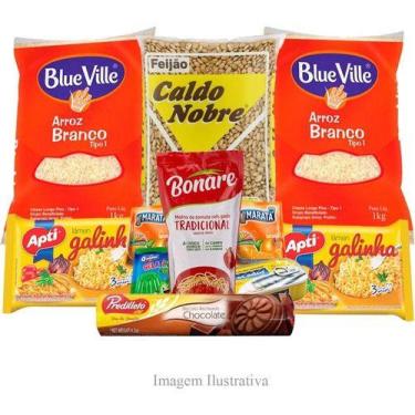Imagem de Cesta Básica De Alimentos Completa - 11 Itens - Doação - Higipack
