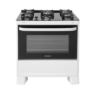 Imagem de Fogão de Piso 5 Bocas Suggar Max Glass Branco Bivolt