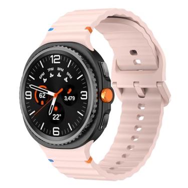 Imagem de Sodhad Pulseira esportiva compatível com Samsung Galaxy Watch 8 de 44 mm e 40 mm, mulheres e homens, pulseira esportiva de silicone macio para Galaxy Watch 8 Classic de 46 mm