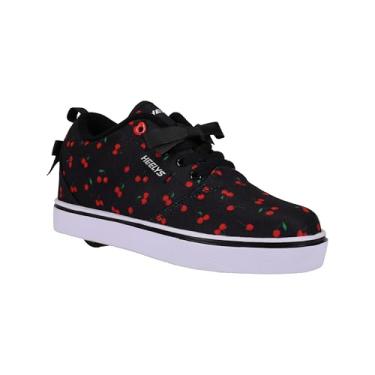Imagem de HEELYS Tênis infantil unissex Pro 20 com salto com rodas, Preto/vermelho, 21