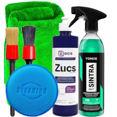 Imagem de Kit Para Limpeza Automotiva Zacs Revitalizador Plásticos Zucs Vonixx Limpador Multiação Sintra Fast Acessórios Karbox