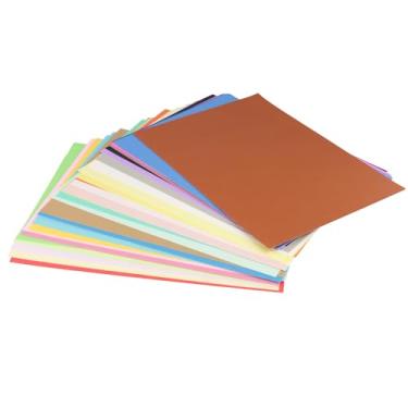 Imagem de KEILEOHO Papéis cartolina coloridos A4 a granel 240 folhas, cartolina de 29 x 20 cm, 30 cores sortidas, papel de construção 180 g/m², papel faça você mesmo para artesanato, álbuns, confecção de