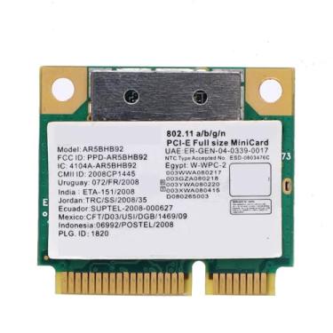 Imagem de VBESTLIFE Cartão Wi -Fi de 300mbps, Banda Dupla de 2,4 GHz Adaptador de Rede Sem Fio de 5GHz Com Interface Mini PCIE, para Laptops e Desktops do WINS Linux