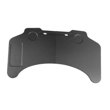 Imagem de Generic Bandeja dobrável para laptop de carro, volante, mesa de comer, resistente ao desgaste, suporte de copo, confiável, portátil e versátil para modelo 3/Y