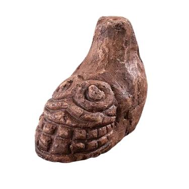 Imagem de Apito da Morte Asteca - Mais de 125 decibéis som de grito humano autêntico mais alto, apito de guerra AZTEC antigo para Halloween e presentes (cinza)