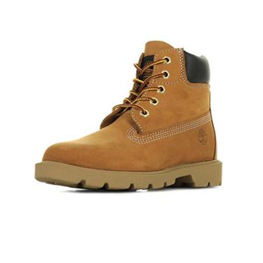Imagem de Timberland Bota impermeável premium para crianças pequenas/crianças grandes, 15,24 cm, Nobuck de trigo clássico, 3 Little Kid