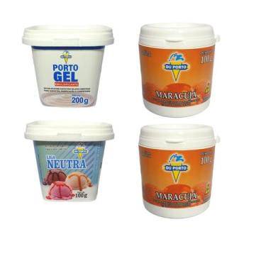 Imagem de Sorvete Kit Fazer Em Casa Emulsificante, Base, Liga Neutra - Du Porto,