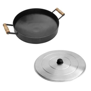 Imagem de Kit Disco Arado 38,5cm C/ Cabo Madeira 56.1  E Tampa 160.1 - Papalégua