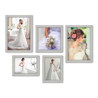 Imagem de Kit Com 5 Quadros Decorativos - Noiva - Salão de Beleza - 223kq01b - A