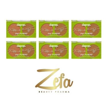 Imagem de Kit 06 Paleta Duo Blush Matte E Contorno Matte Cor A - Dapop