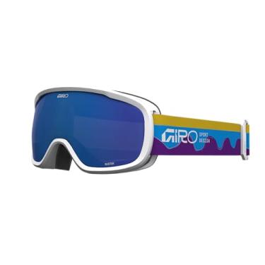 Imagem de Giro Óculos de esqui Buster Kids - Óculos de snowboard para jovens, meninos, meninas - ondas roxas - cinza cobalto