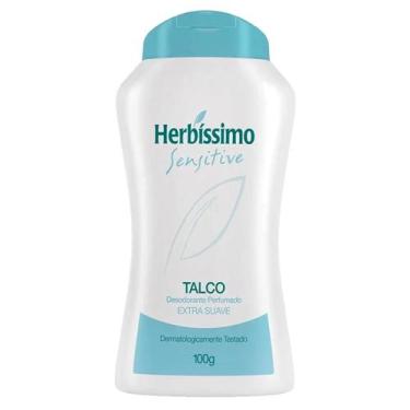 Imagem de herbíssimo sensitive talco desodorante perfumado previne a transpiraçã