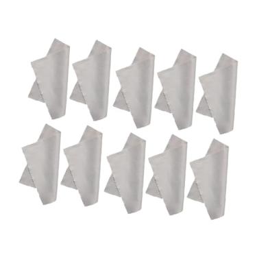 Imagem de IEUDNS 10 peças de lenços umedecidos para óculos, panos macios para limpeza de lentes, pano para câmera, telas de óculos de computador, óculos de sol, Cinza Claro