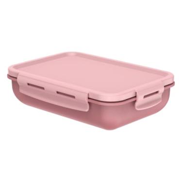 Imagem de Pote de Marmita Grande Lancheira com Divisória e Tampa Hermética 870ml BPA Free Vai ao Microondas Freezer e Lava-louças (Rosa)