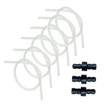 Imagem de Fenteer Mangueira de silicone para leite, bicos de espuma para máquina de café automática, peças para espumador com bicos conectores