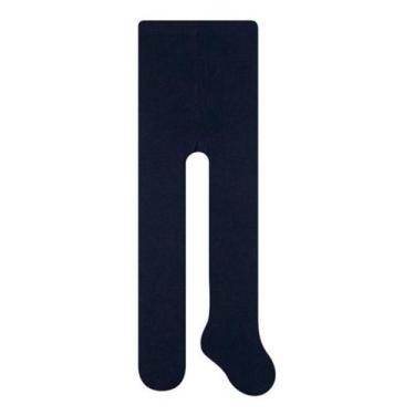 Imagem de Meia Calça Infantil Fio 80 Algodão Inverno Rikam 1008I, Marinho, G