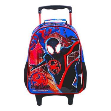 Imagem de Mochila Escolar De Rodinha Spider Man - xeryus, Azul