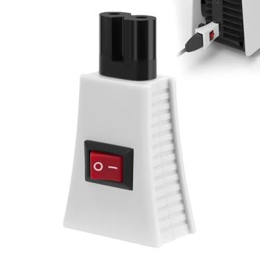 Imagem de GEEKRIA ON-Off Button Adapter Compatible with PS5, PS5 Pro, PS4, PS4 Slim, PS3, Xbox Series X Console, PS5 Console Portable Power Protection Switch, Protect Host Power Consumption (White)