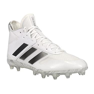 Imagem de adidas Sapato unissex adulto Adizero Lacrosse, Branco/Prata Metálico/Prata Metálico, 4