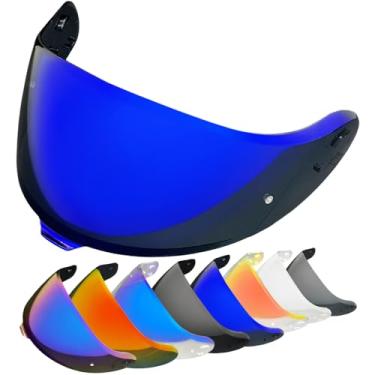 Imagem de YMTSGEQ Substituição de viseira de capacete Neotec 3. Proteção UV para capacete CNS-3C compatível com Neotec 3 (apenas uso Revo Deep Blue-Day)