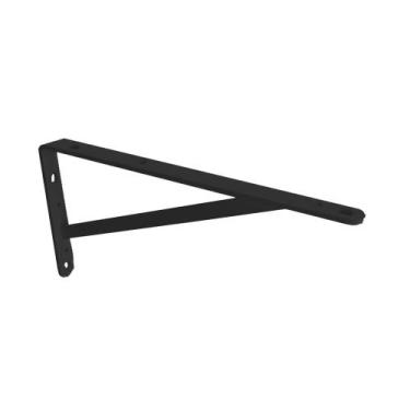 Imagem de Suporte Mão francesa Pesada 50cm até 50kg Preta - Brasforma