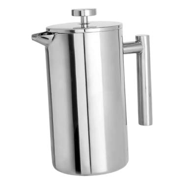 Imagem de IEUDNS Cafeteira de prensa francesa, cafeteira com alça confortável, presente, chá com filtro para café frio caseiro, cafeteria, cafeteria, 7.4x17cm 350ml