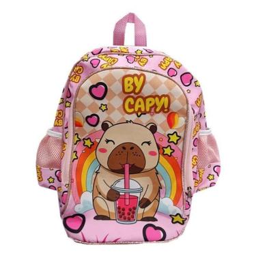 Imagem de Mochila Escolar Infantil Capivara - Gv Bolsas