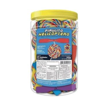 Imagem de PIRULITO HELICOPTERO PSICODELICO COLORIDO POTE 27x35g - SANTA RITA