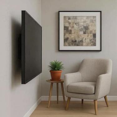 Imagem de Suporte de TV Parede Fixo "13" a "70" Polegadas até 60kg Televisão LED Smart, TV LCD VESA Universal Instalação Fácil Resistente, Aço carbono