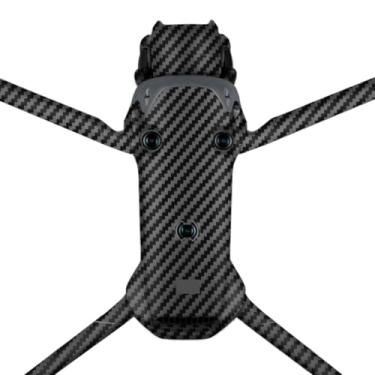 Imagem de Película antiarranhões Mavic 4 Pro Decalque Skins para DJI Mavic 4 Pro Premium Adesivo Capa Protetora Filme Fotográfico Equipamento de Vídeo Acessórios Decalques (Fibra de Carbono)