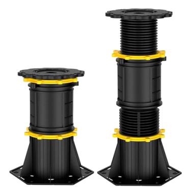 Imagem de 2 peças de pernas de suporte de estrutura de cama, suporte central de altura ajustável para estrutura de cama, suporte de suporte fácil de usar, suporte de suporte fácil de montar para camas de apoio